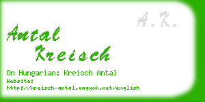 antal kreisch business card